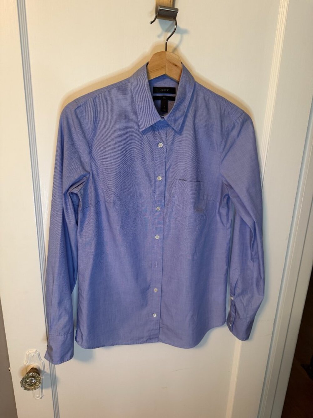 J Crew "Boy" Oxford Blue button up shirt
